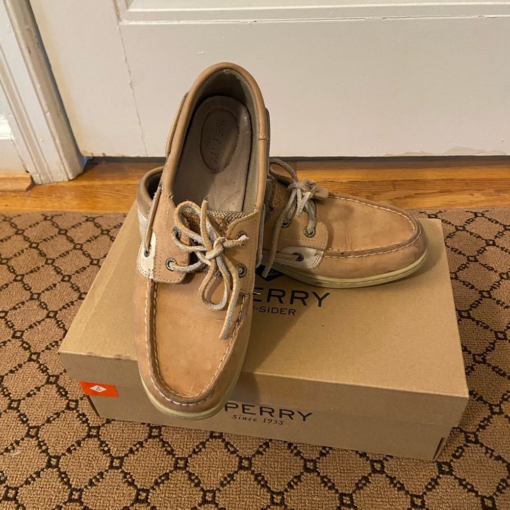 Sperry ‘Songfish’ Boat Shoe, Linen/Oat size 8